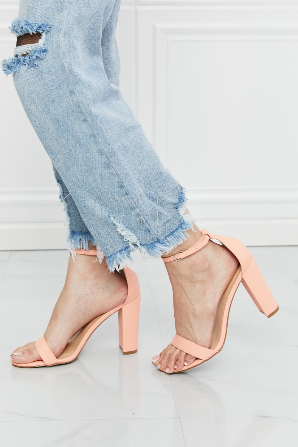 High Block Heel Sandals Trendsi