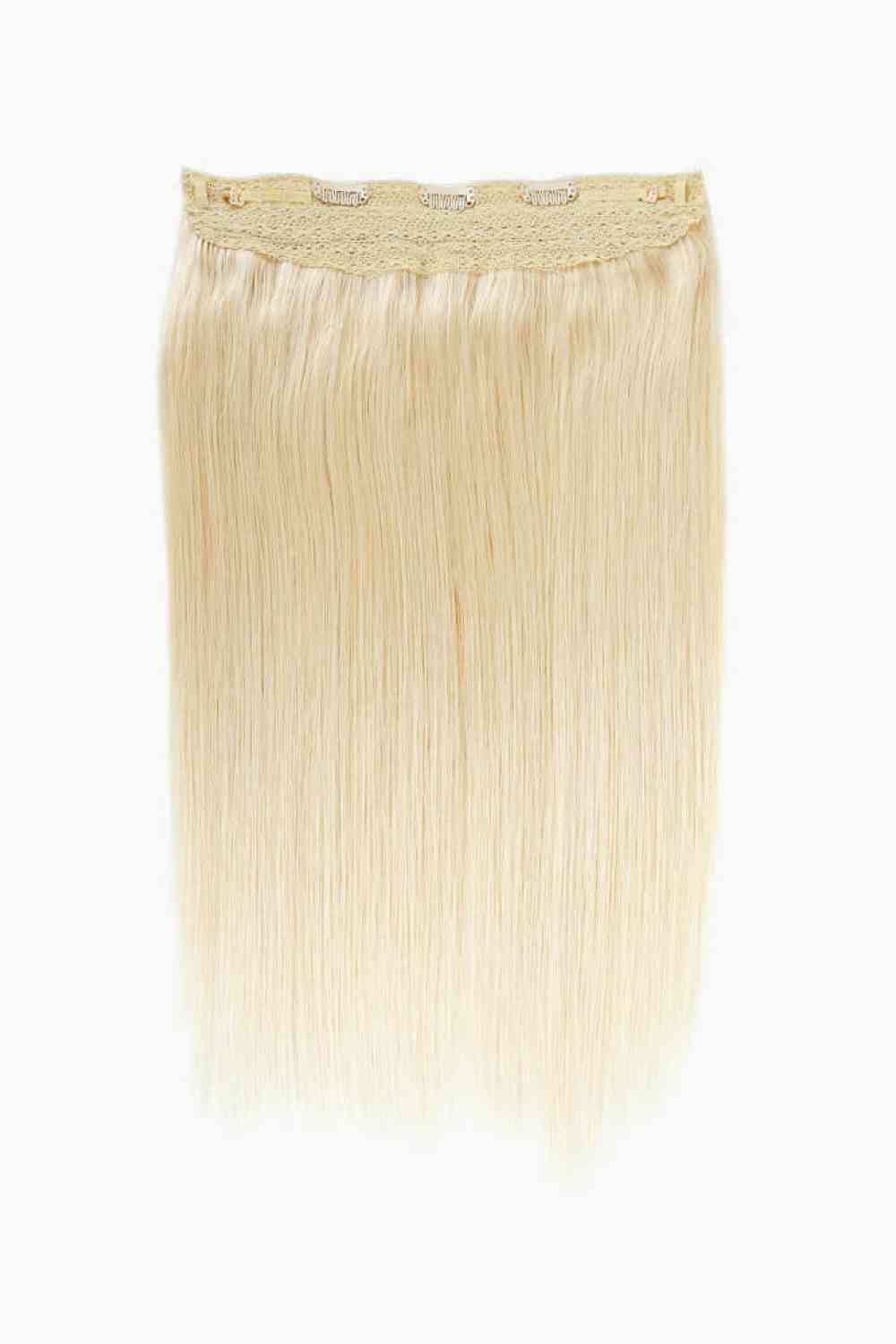 22" 100g Fully Handmade Straight Indian Human Halo Hair