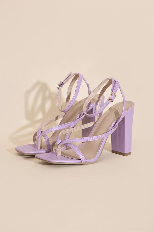 NILE-5 THONG STRAPPY HEELS Top Guy Footwear