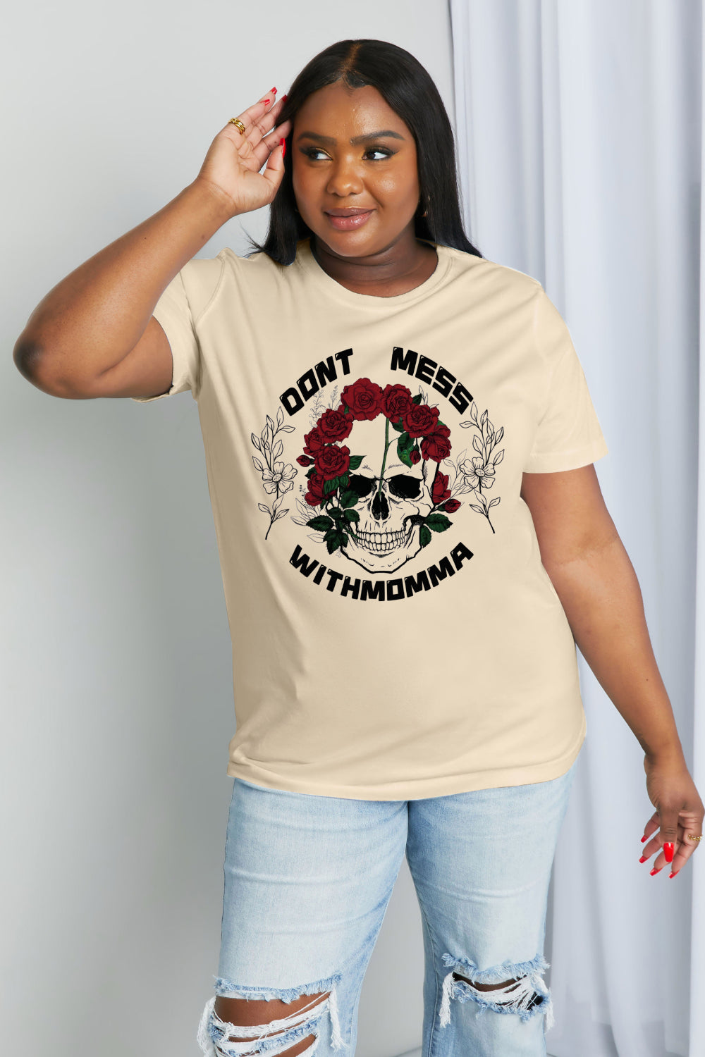 Simply Love DON‘T MESS WITH MOMMA Graphic Cotton Tee