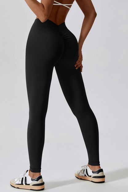 Wide Waistband Slim Fit Sports Pants