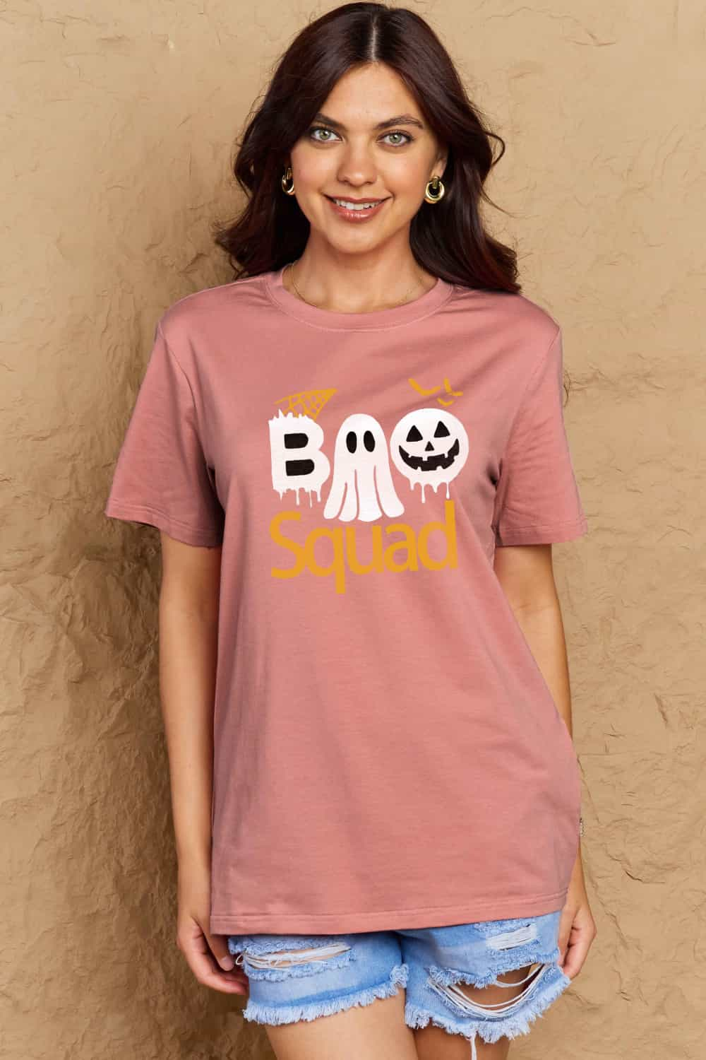 Simply Love BOO SQUAD Graphic Cotton T-Shirt