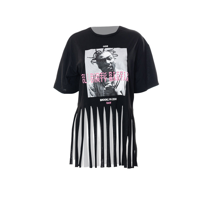 ODB Graphic Print Tassel Tee Lola’s Hidden Gem