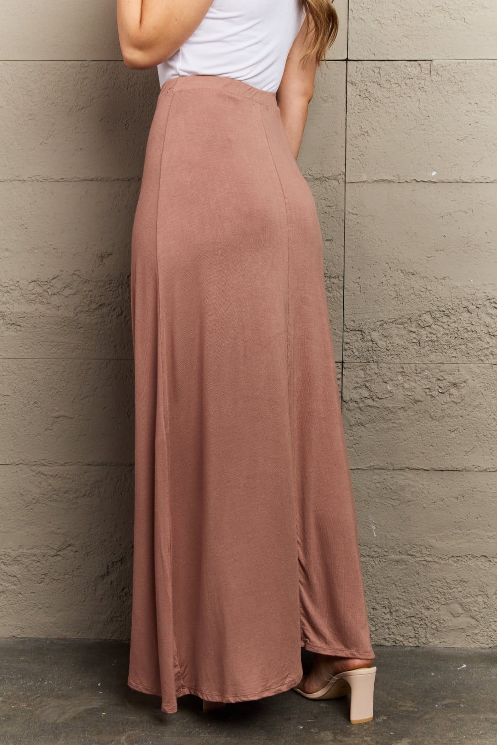 Culture Code For The Day Flare Maxi Skirt in Chocolate