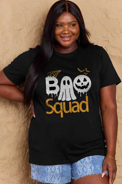 Simply Love BOO SQUAD Graphic Cotton T-Shirt