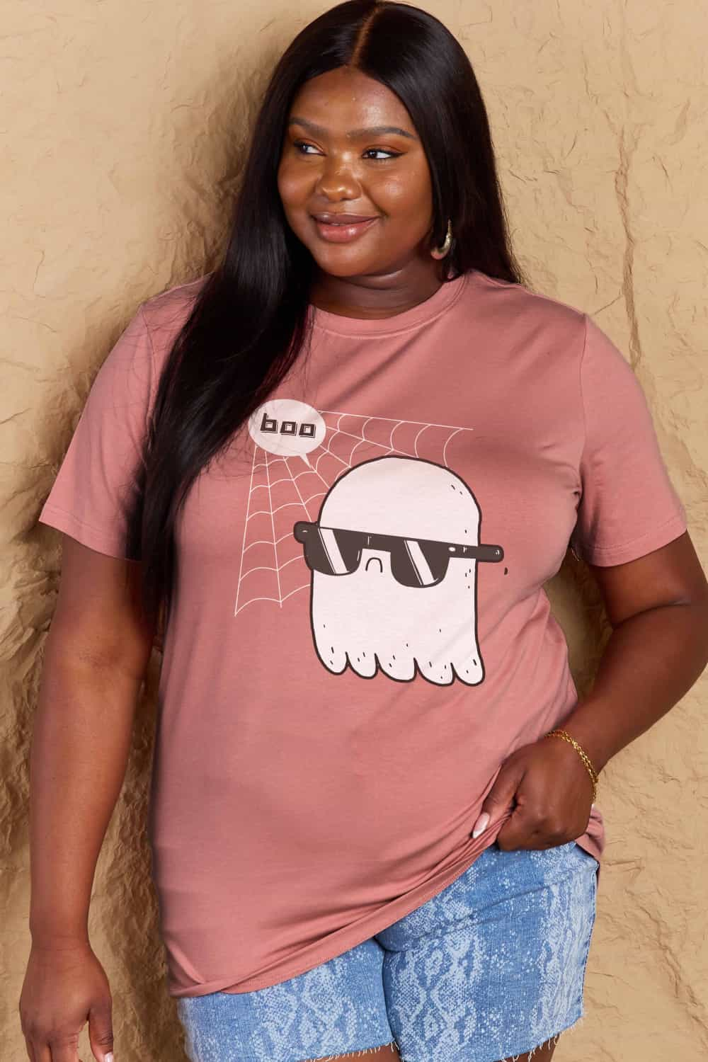 Simply Love BOO Graphic Cotton T-Shirt