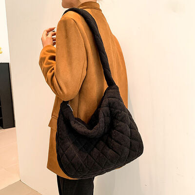 Corduroy Medium Shoulder Bag