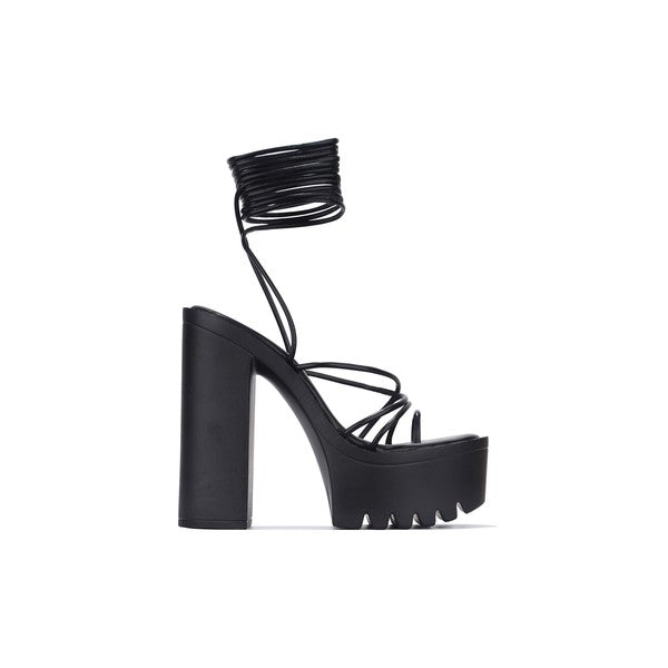 High Heel Platform Sandal with Thin Straps Stella Shoes