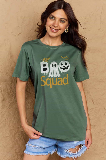 Simply Love BOO SQUAD Graphic Cotton T-Shirt