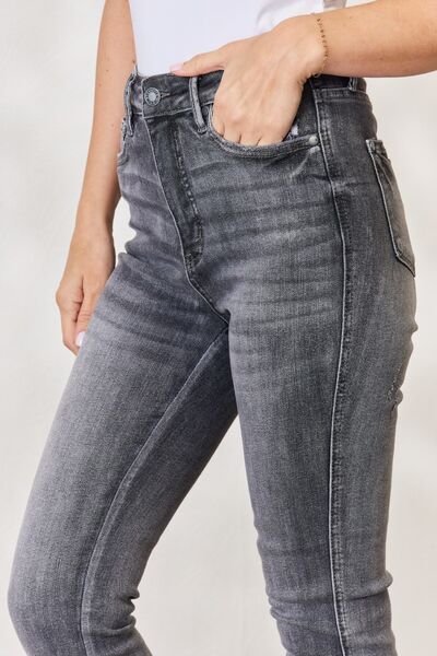 Judy Blue High Waist Tummy Control Release Hem Skinny Jeans