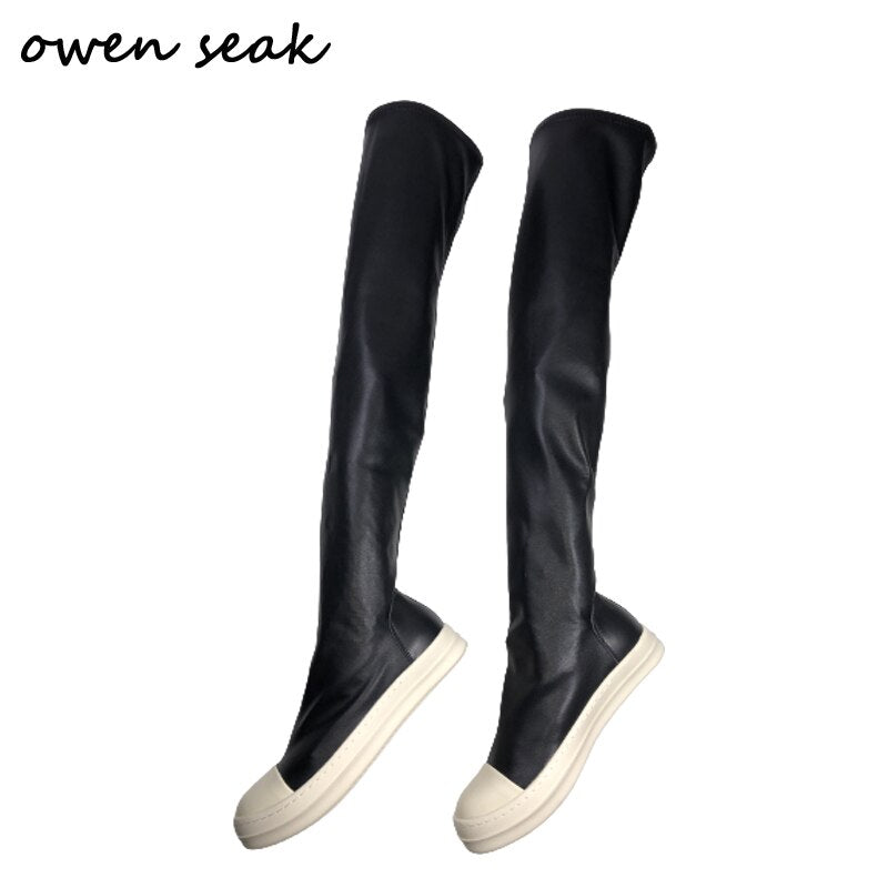 Owen Seak Women Thigh Over Knee High Boots Luxury Shoes Lola’s Hidden Gem