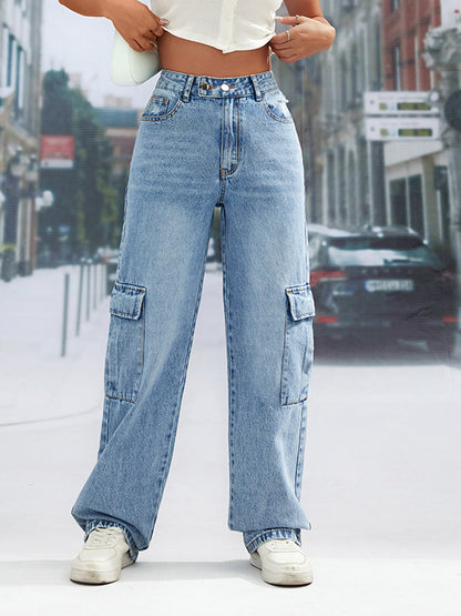 Pocketed Denim Jeans