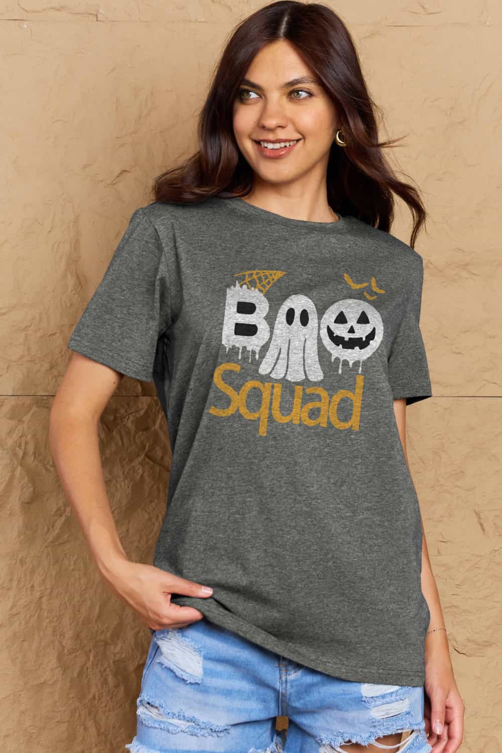 Simply Love BOO SQUAD Graphic Cotton T-Shirt