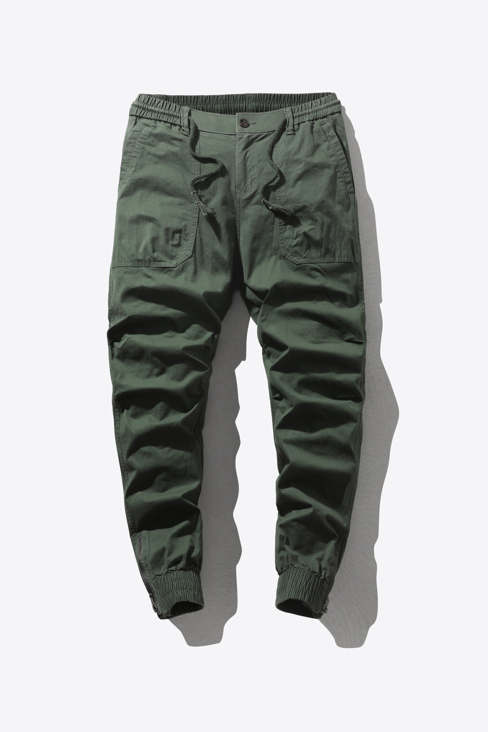 Men's Drawstring Waist Cargo Joggers with Pockets Trendsi