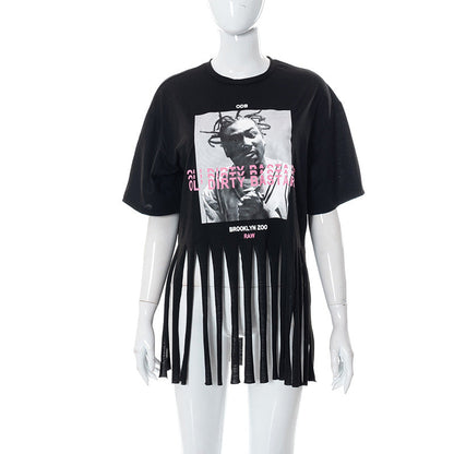 ODB Graphic Print Tassel Tee Lola’s Hidden Gem