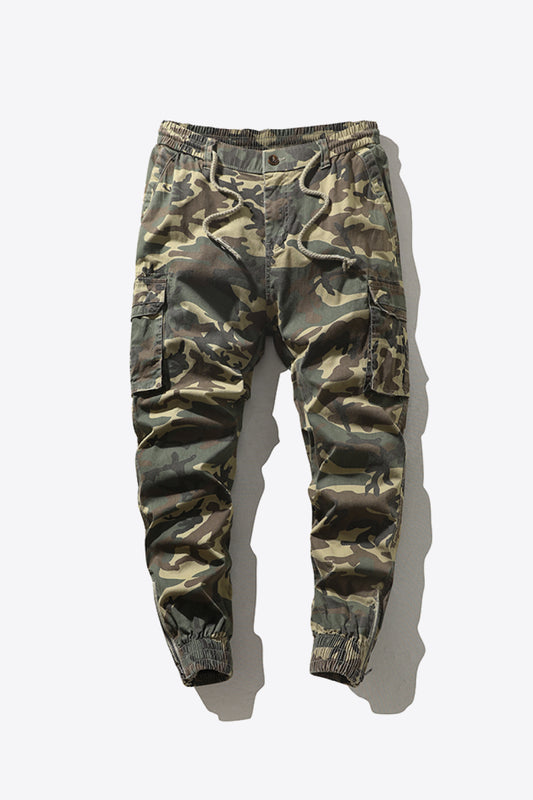 Men's Camouflage Drawstring Waist Joggers Trendsi