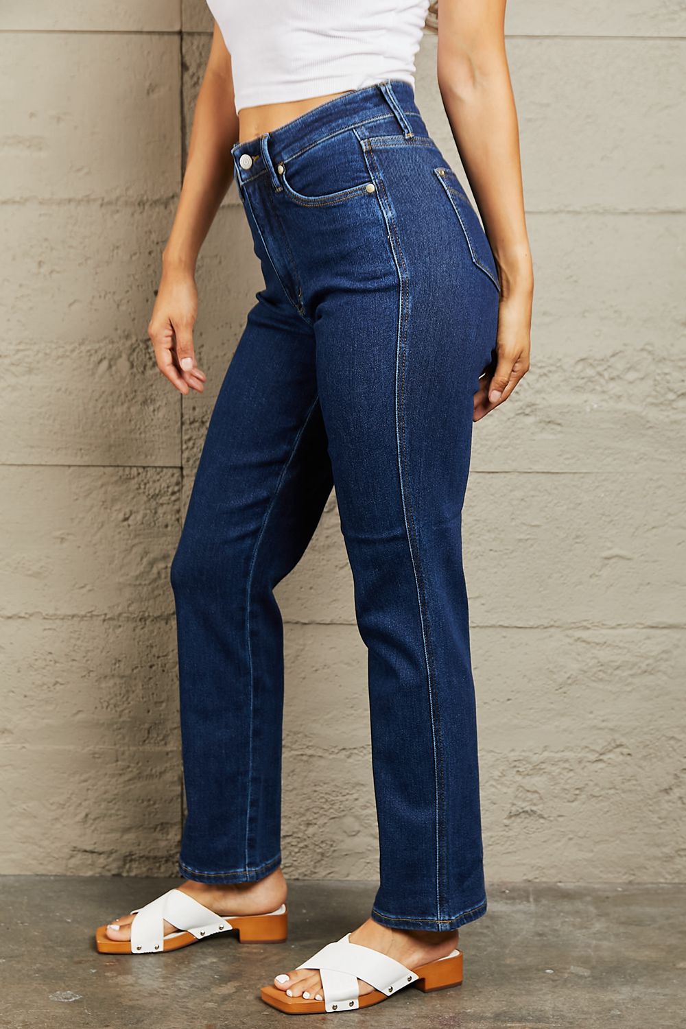 Judy Blue Kailee Tummy Control High Waisted Straight Jeans