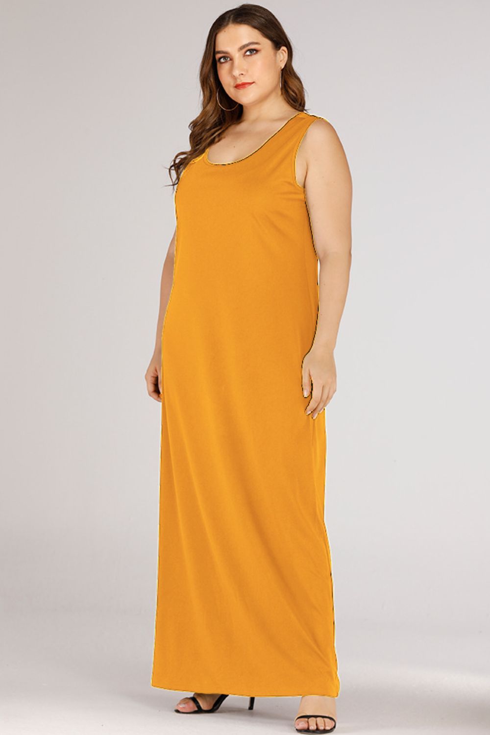 Gem Plus+ Scoop Neck Maxi Tank Dress