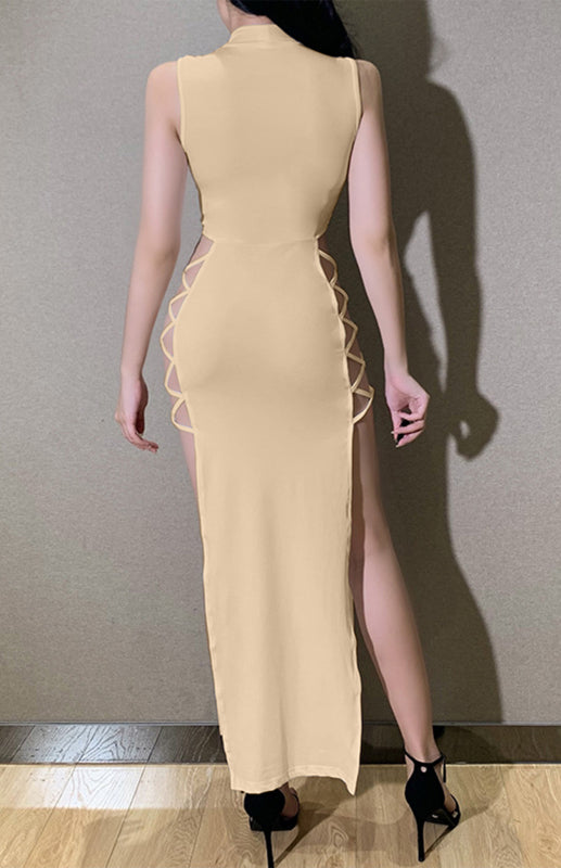 Summer Sexy High-Slit Strappy Dress kakaclo