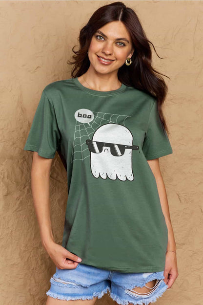 Simply Love BOO Graphic Cotton T-Shirt