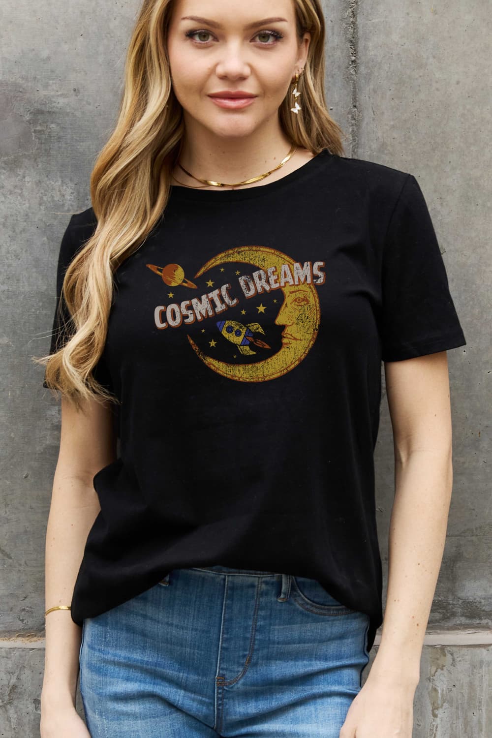 Simply Love COSMIC DREAMS Graphic Cotton Tee