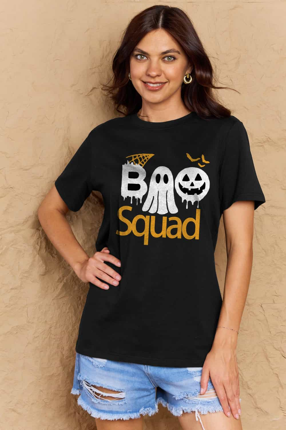 Simply Love BOO SQUAD Graphic Cotton T-Shirt