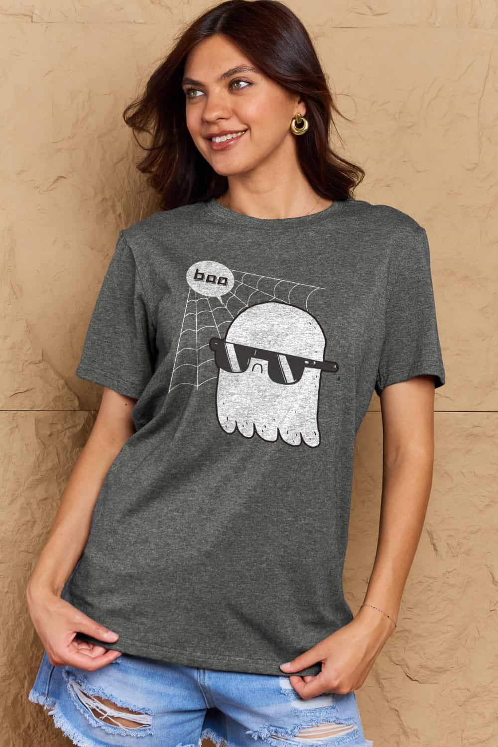 Simply Love BOO Graphic Cotton T-Shirt