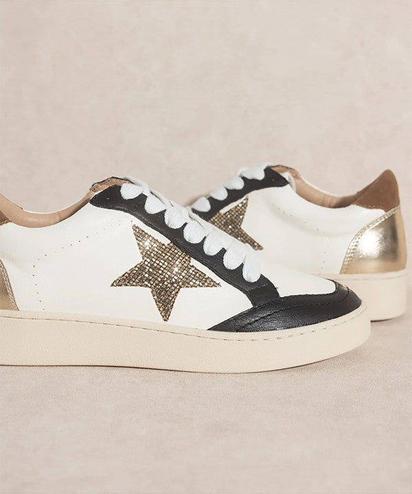 Ladies DR- OS-ELIANA Gold Star Sneakers Let's See Style