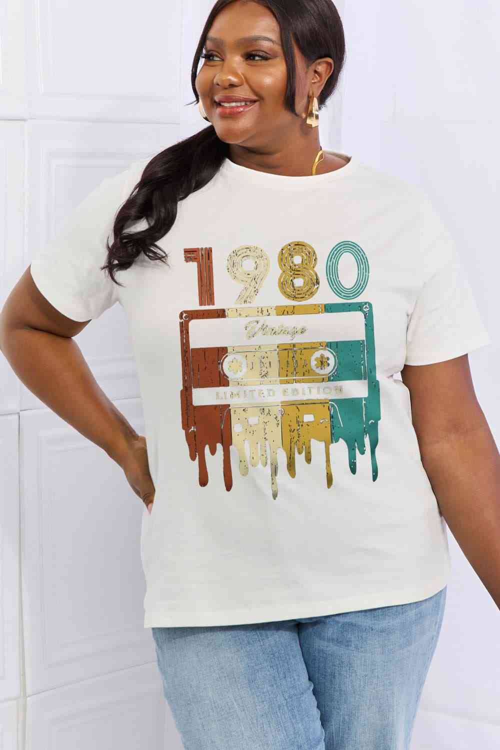 Simply Love Simply Love VINTAGE LIMITED EDITION Graphic Cotton Tee