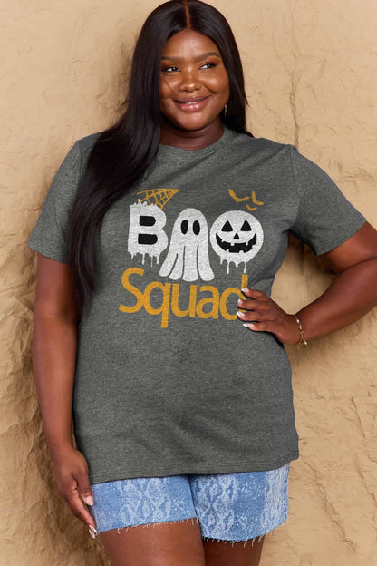 Simply Love BOO SQUAD Graphic Cotton T-Shirt