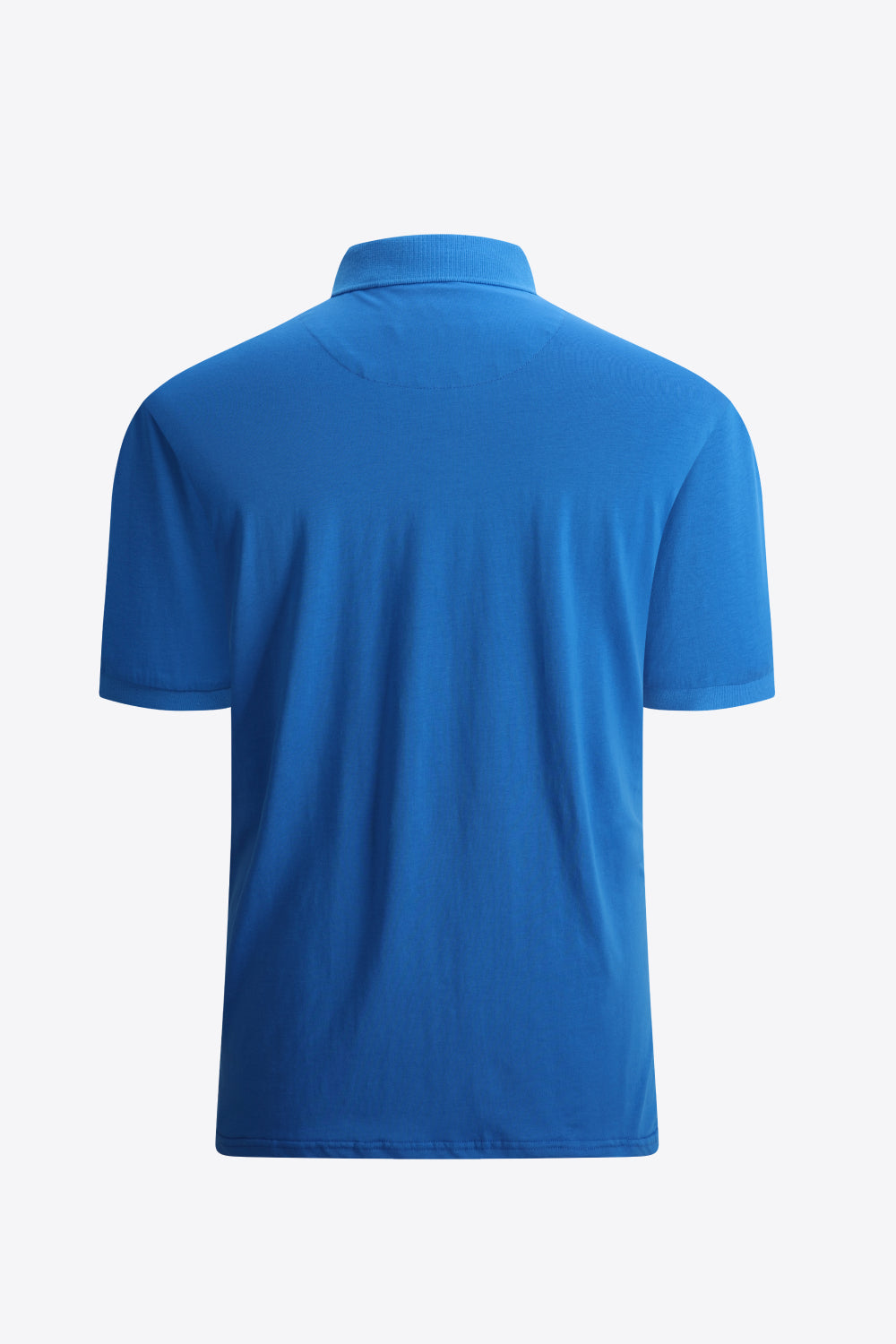 Men's Quarter-Button Short Sleeve Polo Shirt Trendsi