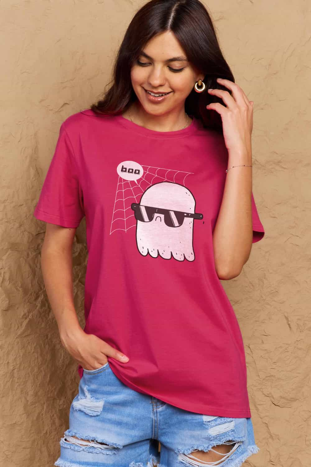 Simply Love BOO Graphic Cotton T-Shirt