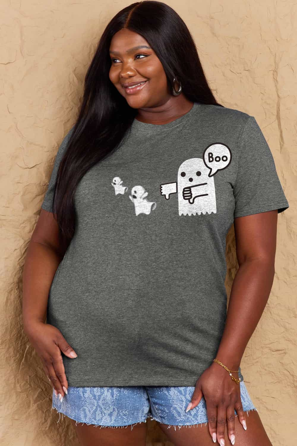 Simply Love BOO Graphic Cotton T-Shirt