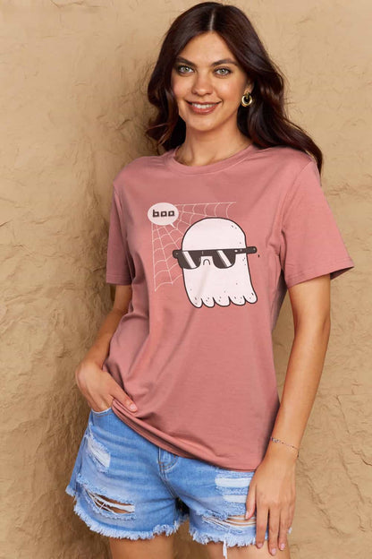 Simply Love BOO Graphic Cotton T-Shirt