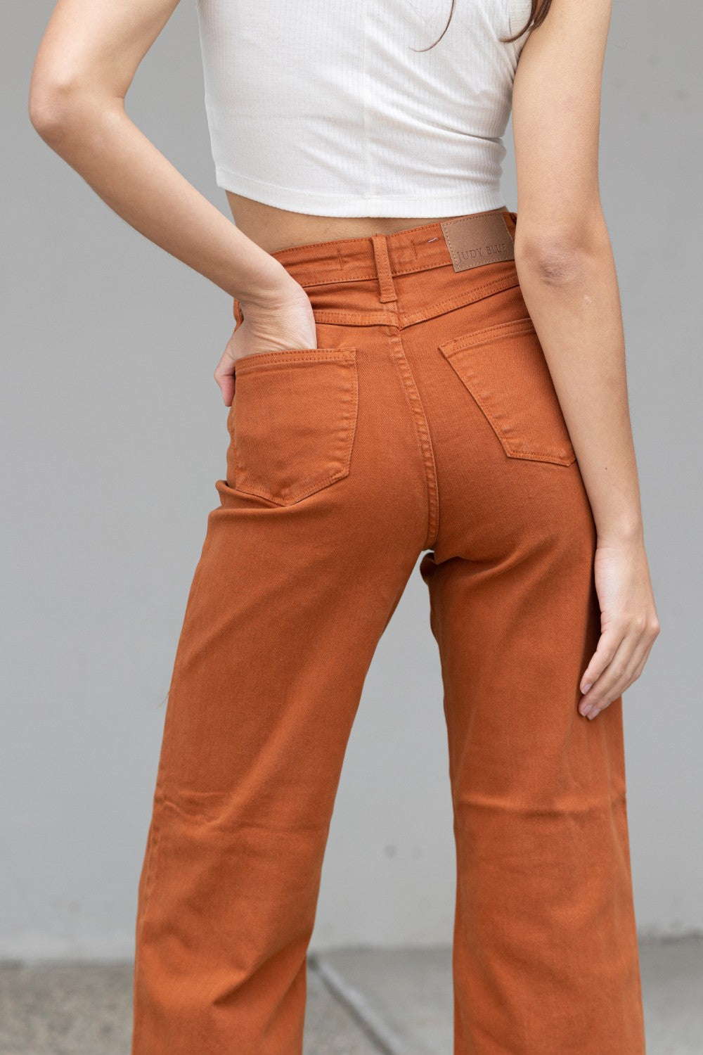 Feeling Special High Waist Pocket Jeans Trendsi