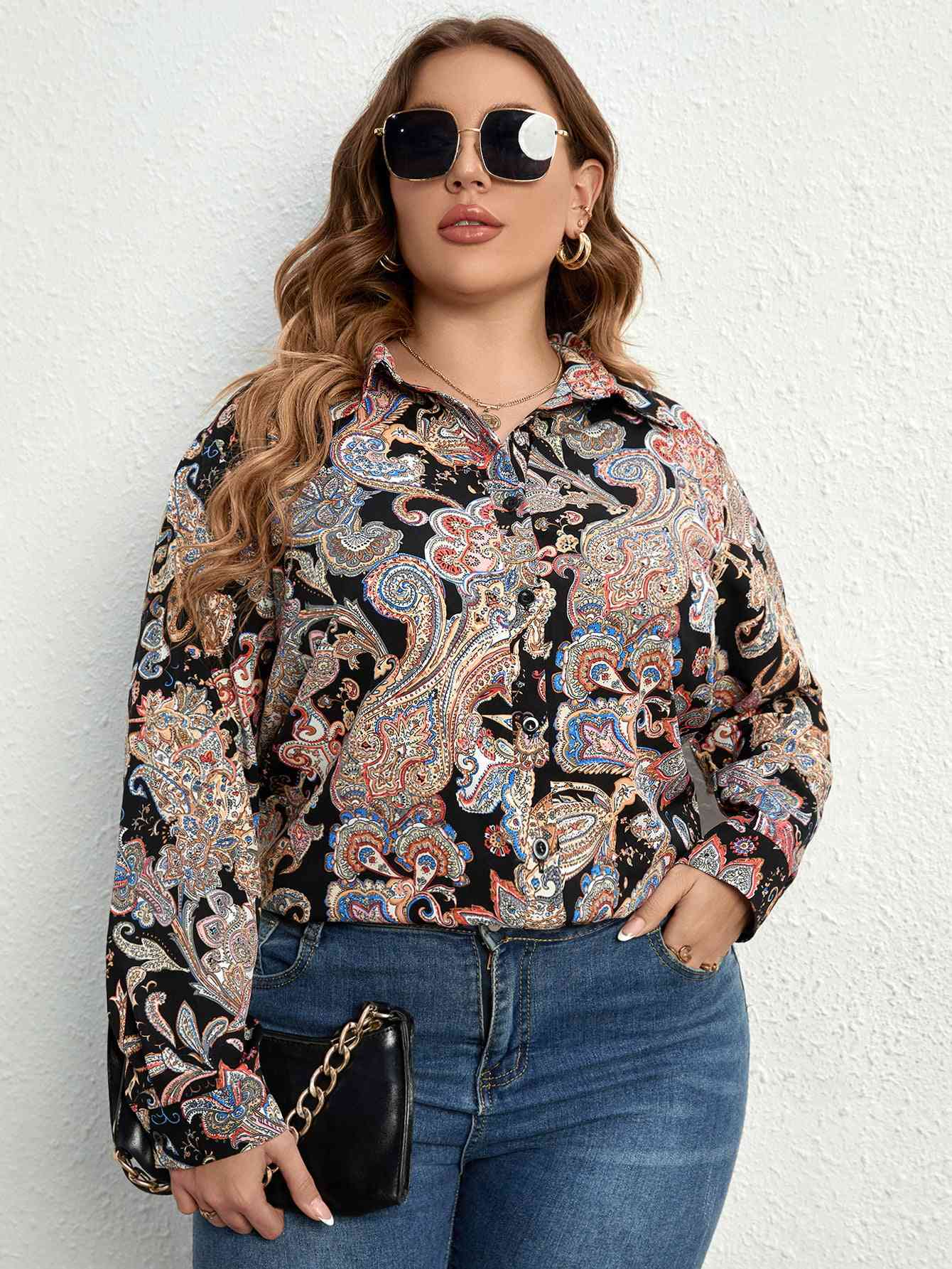 Printed Long Sleeve Shirt