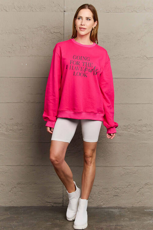 Simply Lovem GOING FOR THE I HAVE KIDS LOOK Long Sleeve Sweatshirt