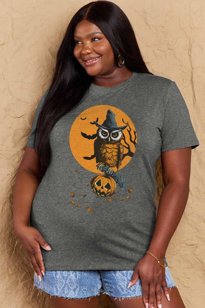 Simply Love Holloween Theme Graphic Cotton T-Shirt