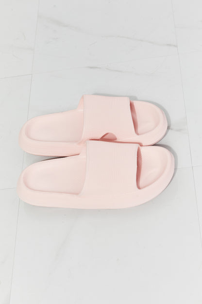 Arms Around Me Open Toe Slide in Pink Trendsi