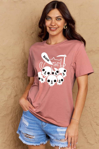 Simply Love Graphic BOO Cotton T-Shirt