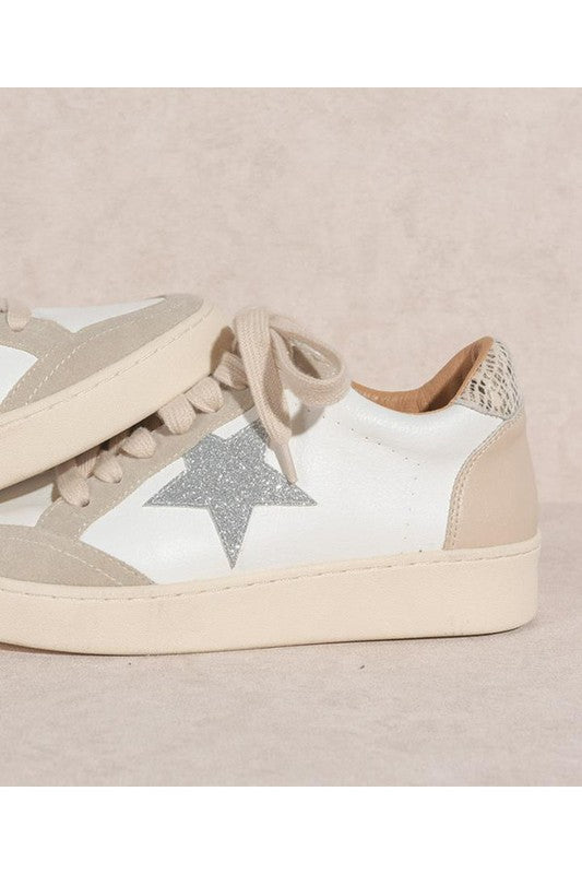 DS-OS-IRENE-A Silver Star Sneakers Let's See Style