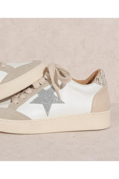 DS-OS-IRENE-A Silver Star Sneakers Let's See Style