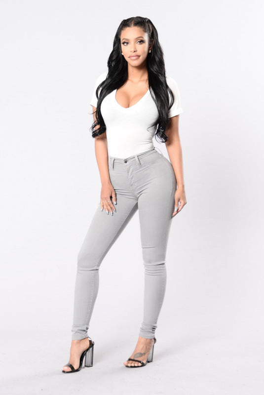 High Waist Skinny Jeans kakaclo