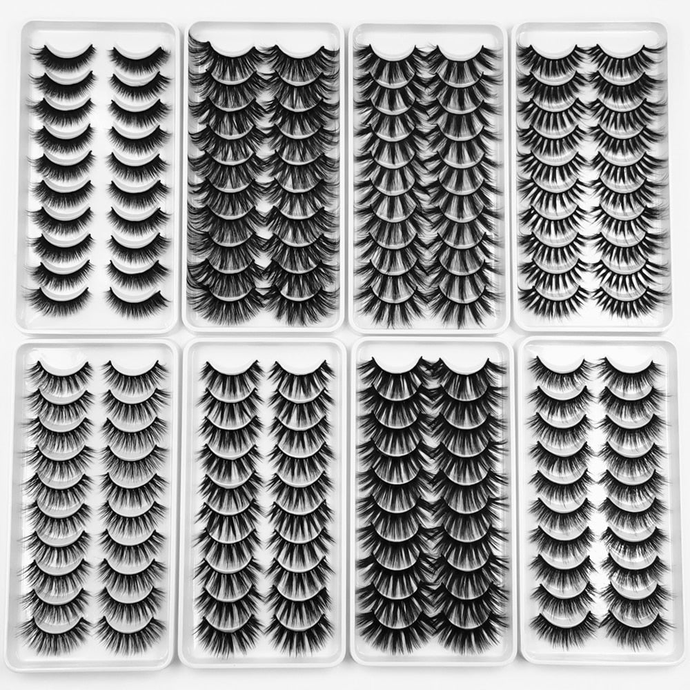 10 pairs Dramatic 3D Mink Lashes Natural Mink Eyelashes Lola’s Hidden Gem