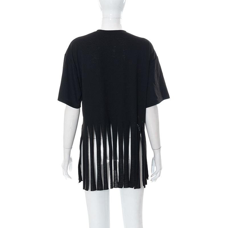 ODB Graphic Print Tassel Tee Lola’s Hidden Gem