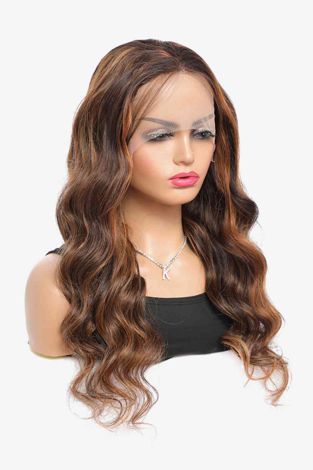 18" #P4/27 13x4 Lace Front Hightlight Human Hair Body Wave Wig 150% Density