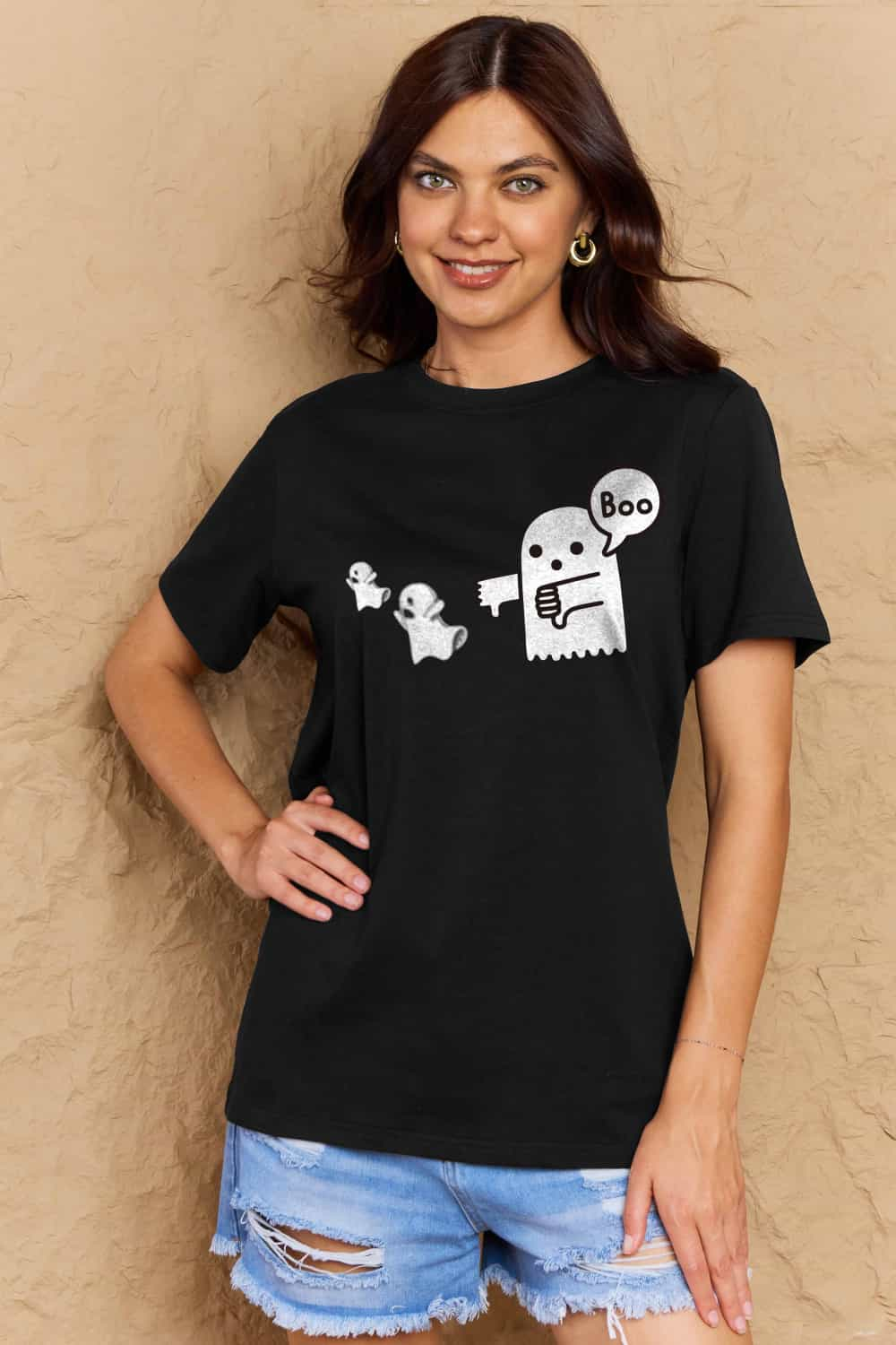 Simply Love BOO Graphic Cotton T-Shirt