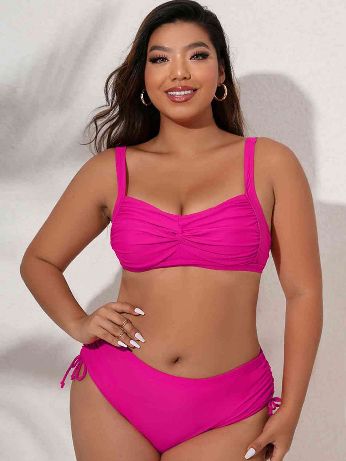 Twist Front Tied Bikini Set