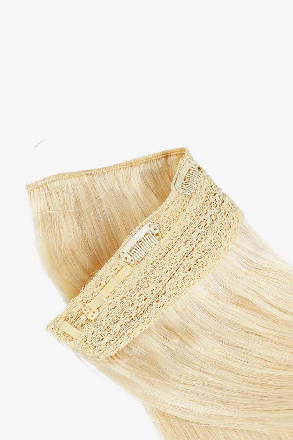 22" 100g Fully Handmade Straight Indian Human Halo Hair