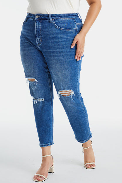 BAYEAS Distressed High Waist Mom Jeans